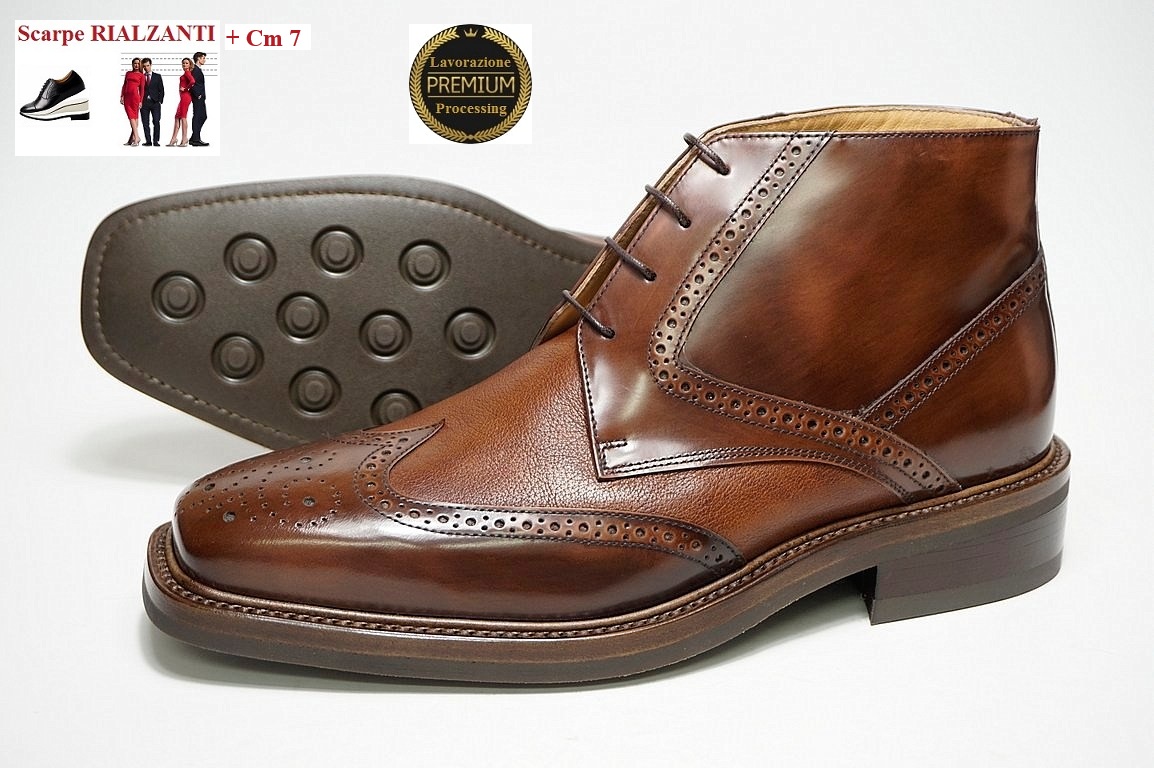 Scarpe uomo con rialzo
